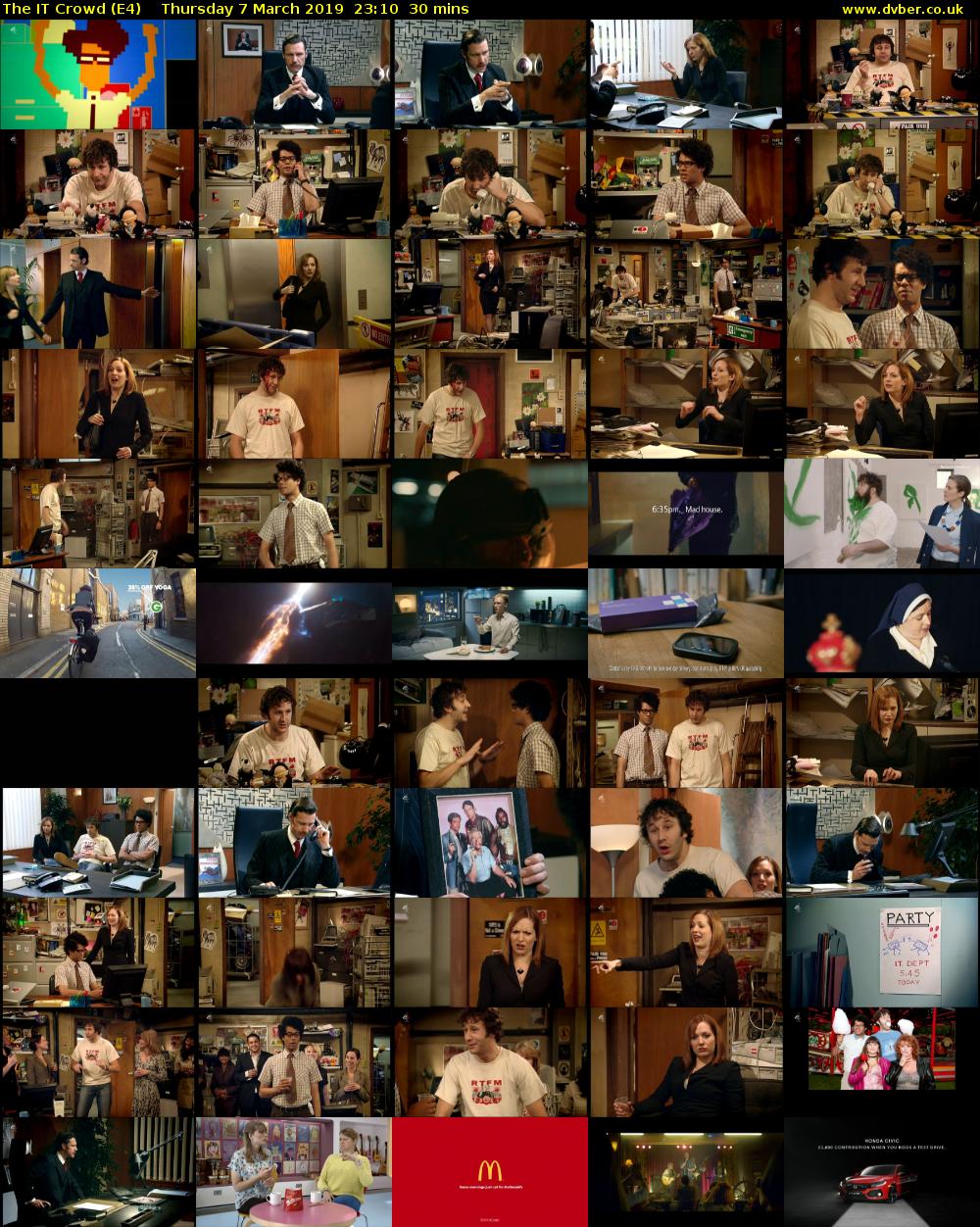 The IT Crowd (E4) Thursday 7 March 2019 23:10 - 23:40