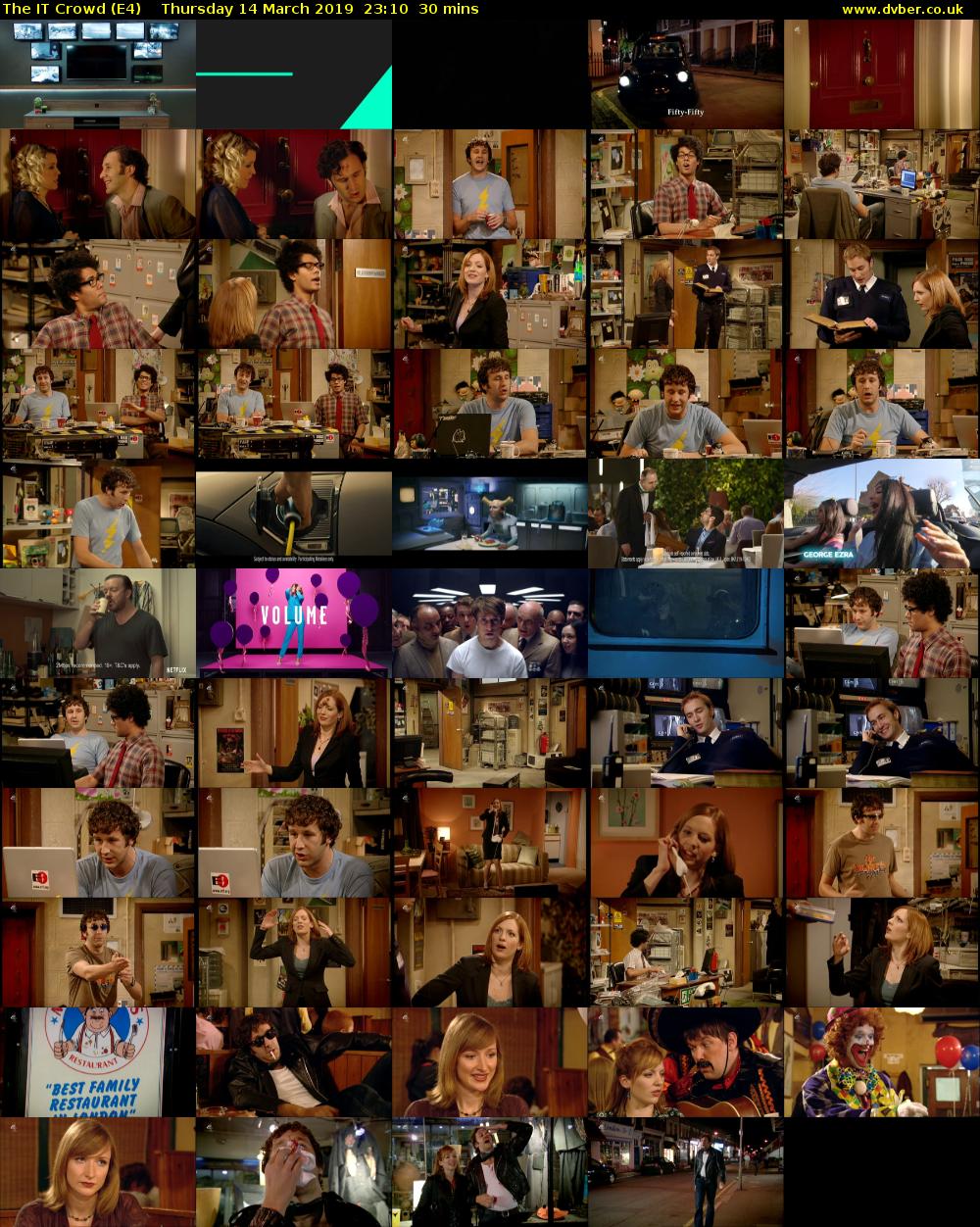 The IT Crowd (E4) Thursday 14 March 2019 23:10 - 23:40