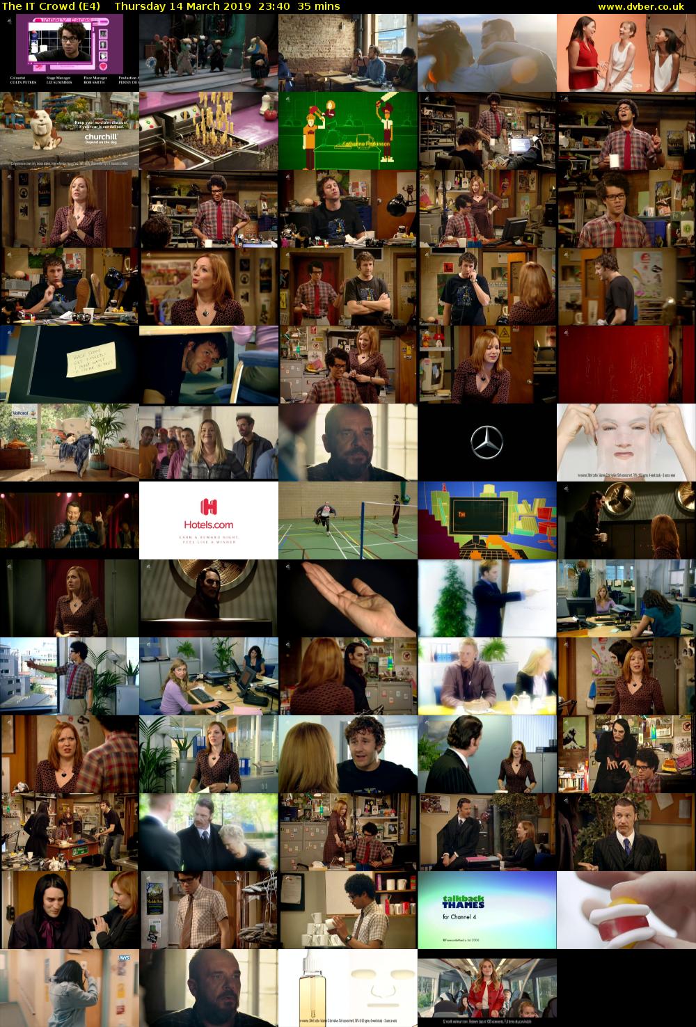 The IT Crowd (E4) Thursday 14 March 2019 23:40 - 00:15