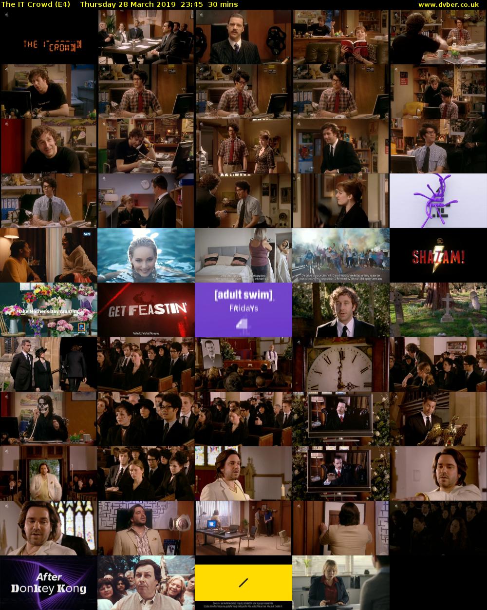 The IT Crowd (E4) Thursday 28 March 2019 23:45 - 00:15
