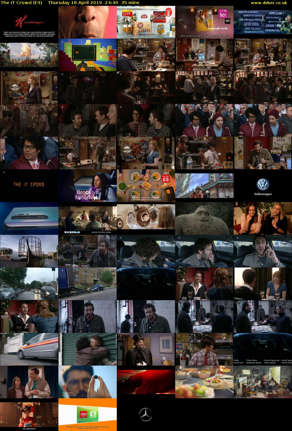 The IT Crowd (E4) Thursday 18 April 2019 23:40 - 00:15