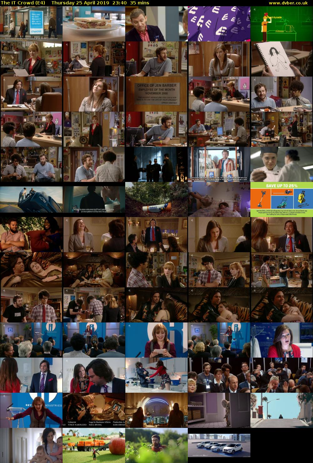 The IT Crowd (E4) Thursday 25 April 2019 23:40 - 00:15