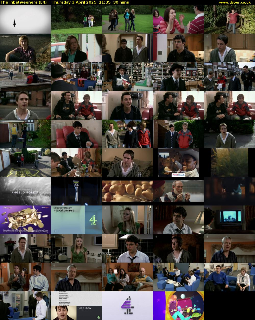 The Inbetweeners (E4) Thursday 3 April 2025 21:35 - 22:05