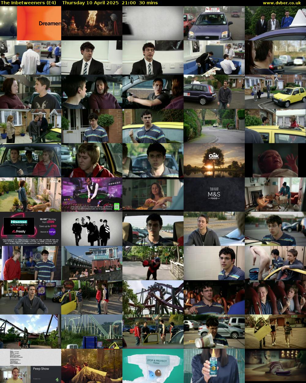 The Inbetweeners (E4) Thursday 10 April 2025 21:00 - 21:30