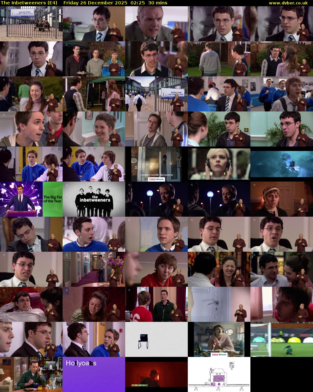 The Inbetweeners (E4) Friday 26 December 2025 02:25 - 02:55