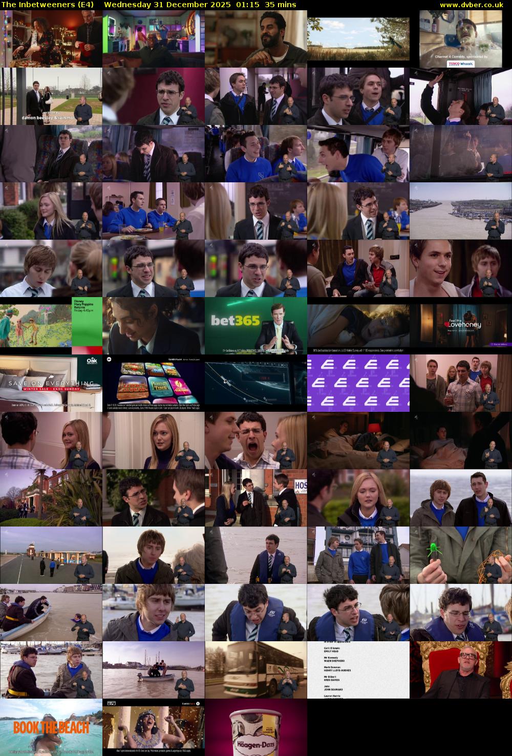 The Inbetweeners (E4) Wednesday 31 December 2025 01:15 - 01:50