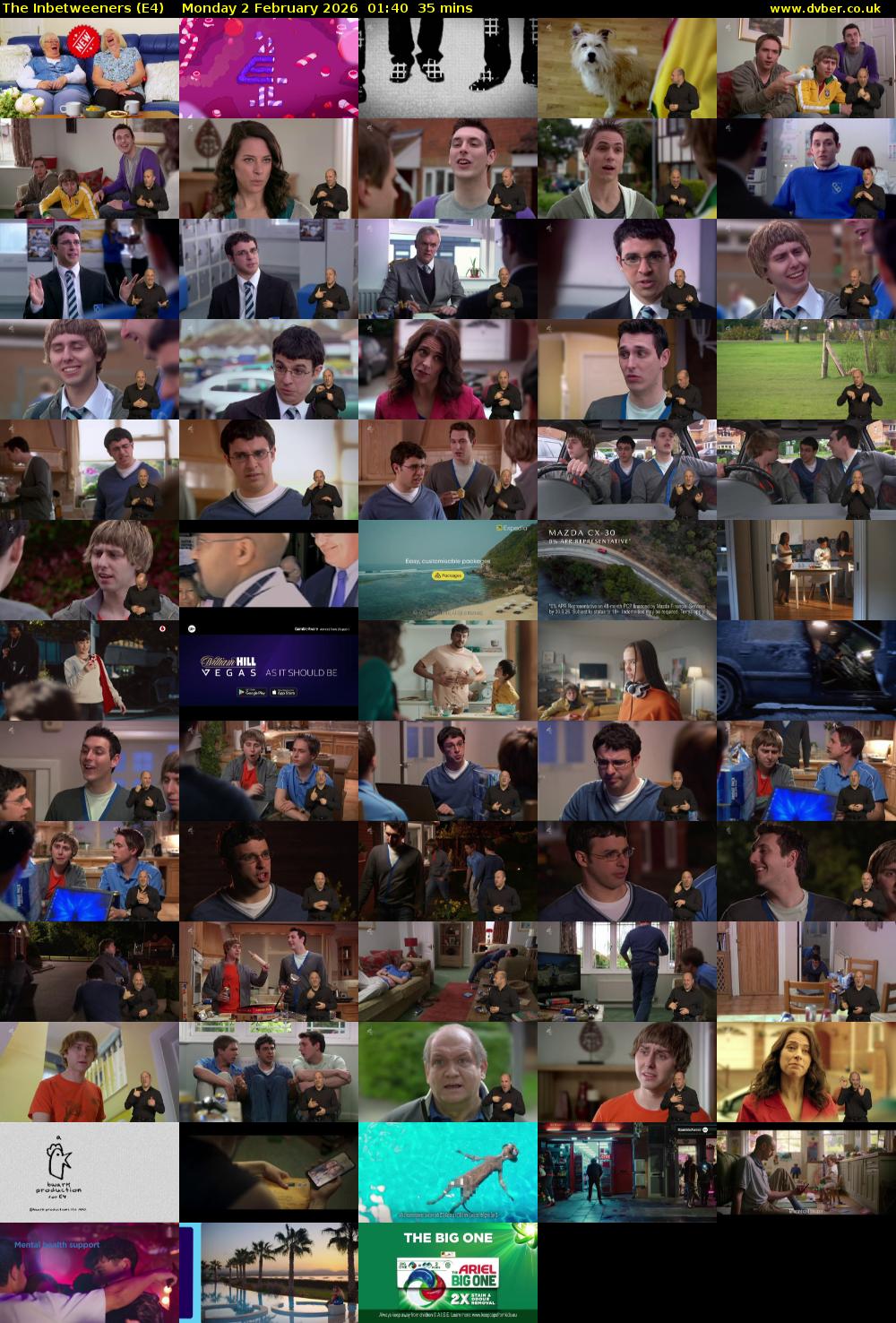 The Inbetweeners (E4) Monday 2 February 2026 01:40 - 02:15