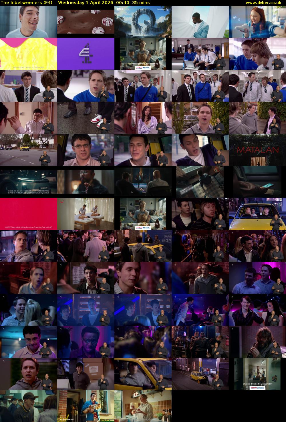The Inbetweeners (E4) Wednesday 1 April 2026 00:40 - 01:15