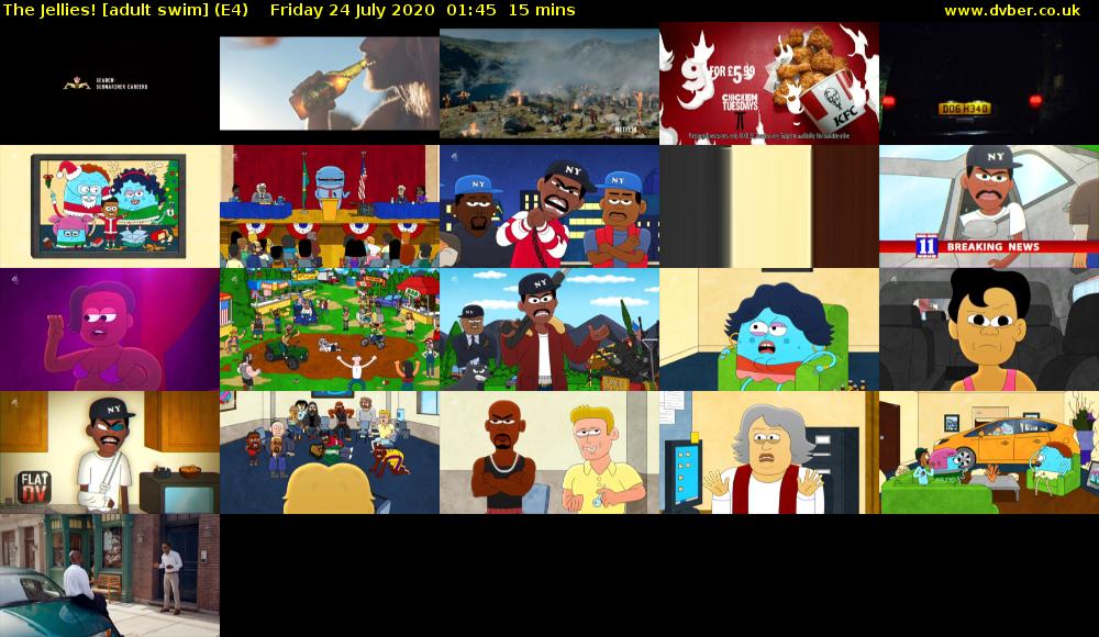 The Jellies! [adult swim] (E4) Friday 24 July 2020 01:45 - 02:00