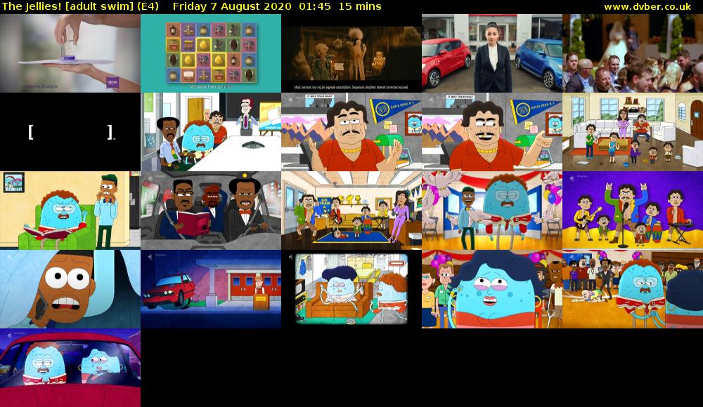 The Jellies! [adult swim] (E4) Friday 7 August 2020 01:45 - 02:00