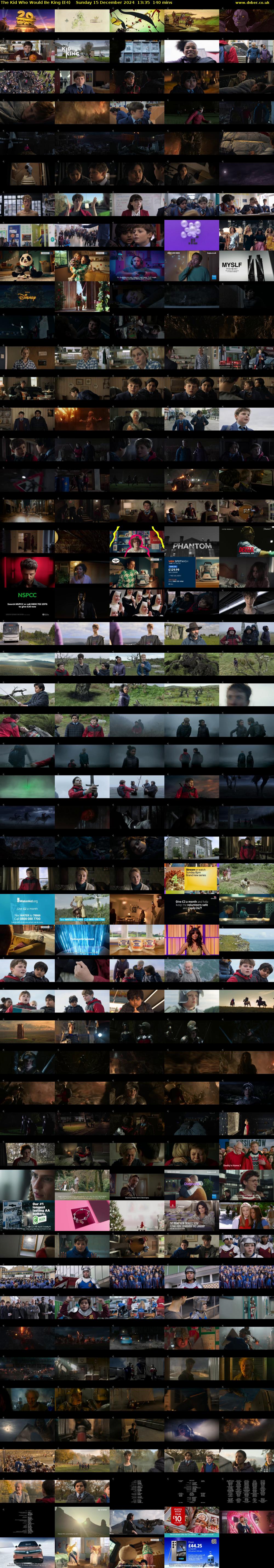 The Kid Who Would Be King (E4) Sunday 15 December 2024 13:35 - 15:55