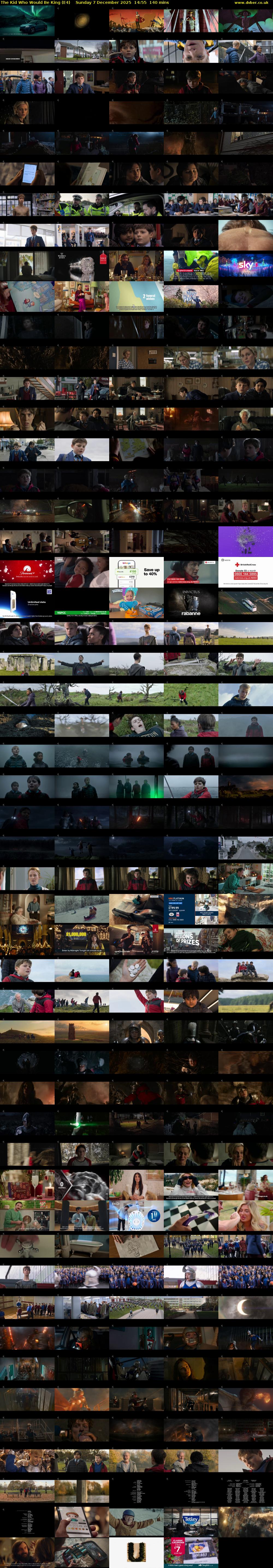 The Kid Who Would Be King (E4) Sunday 7 December 2025 14:55 - 17:15