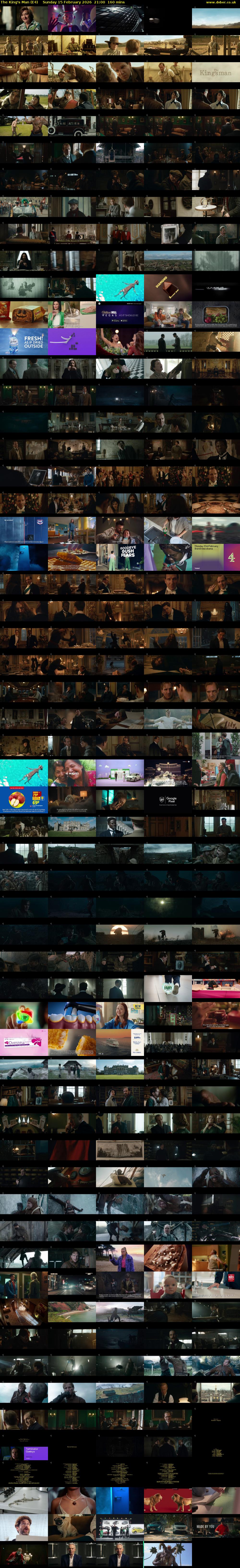 The King's Man (E4) Sunday 15 February 2026 21:00 - 23:40