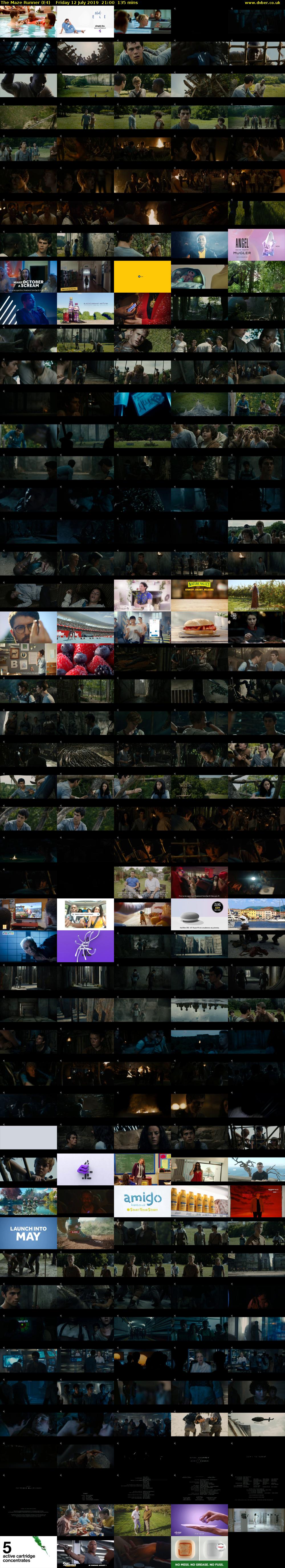 The Maze Runner (E4) Friday 12 July 2019 21:00 - 23:15