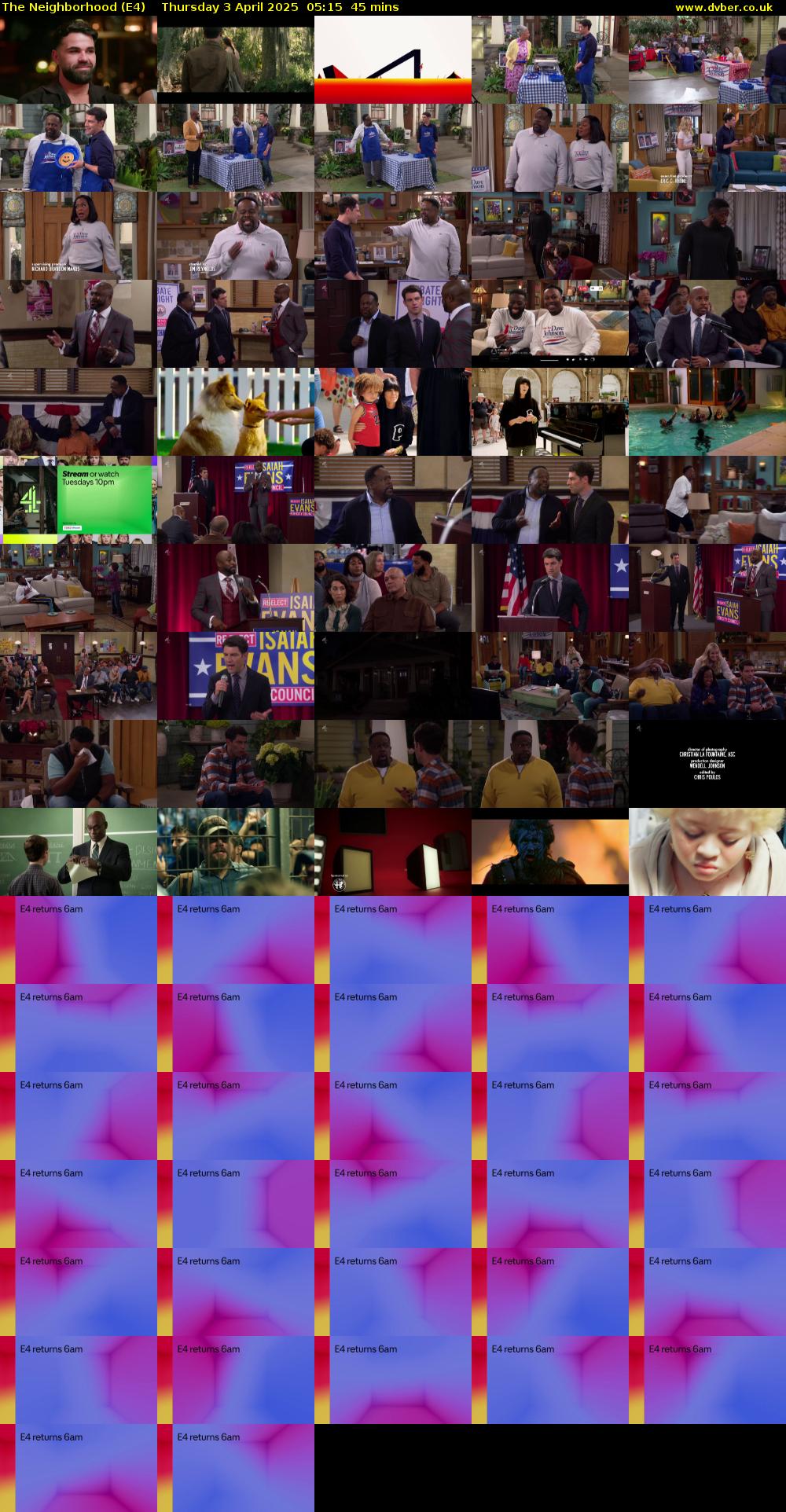 The Neighborhood (E4) Thursday 3 April 2025 05:15 - 06:00