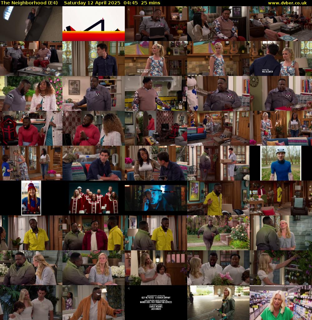 The Neighborhood (E4) Saturday 12 April 2025 04:45 - 05:10