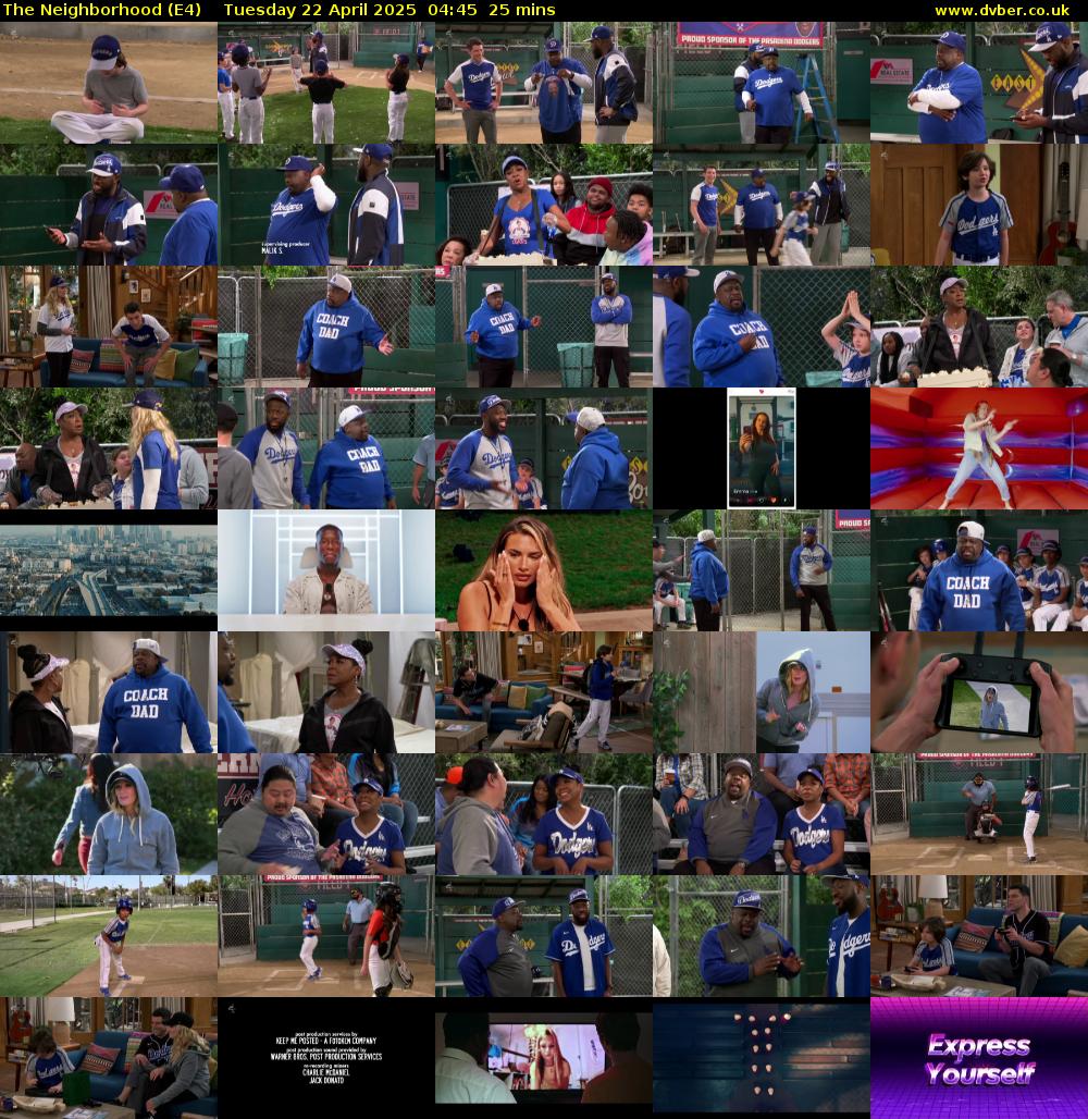 The Neighborhood (E4) Tuesday 22 April 2025 04:45 - 05:10