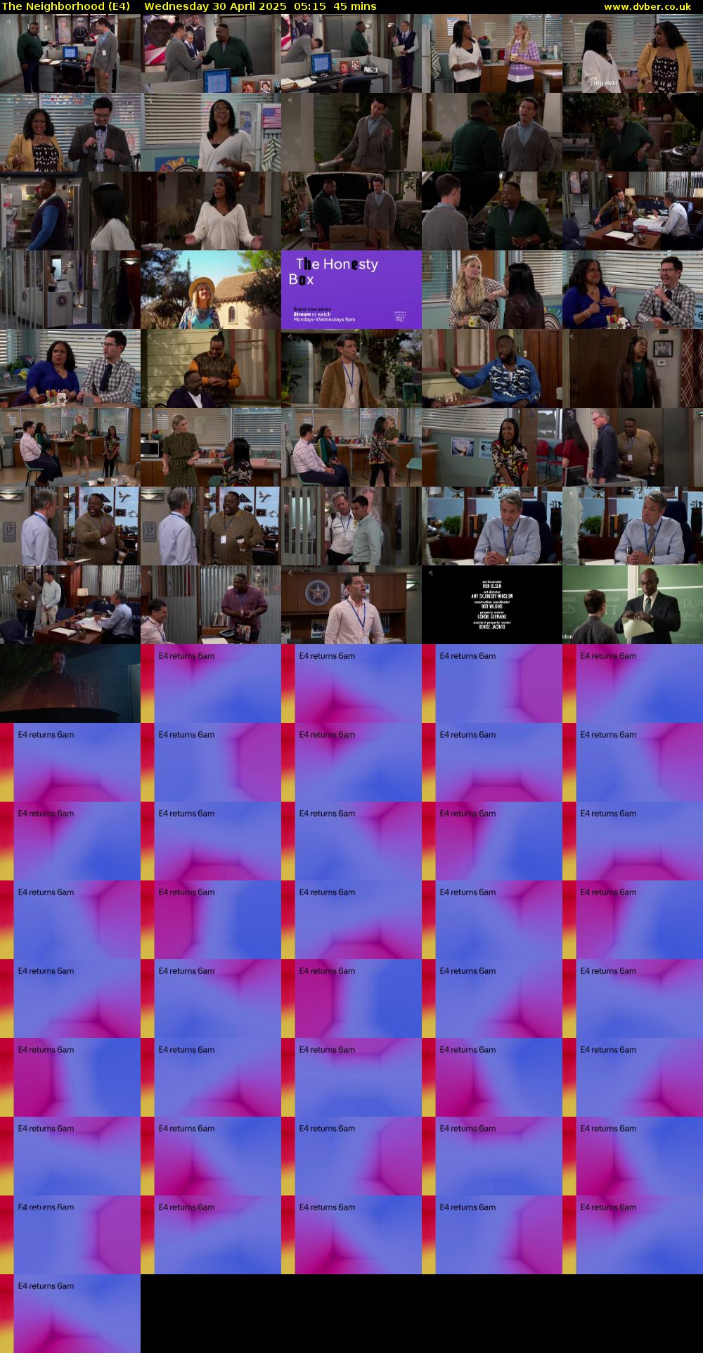 The Neighborhood (E4) Wednesday 30 April 2025 05:15 - 06:00
