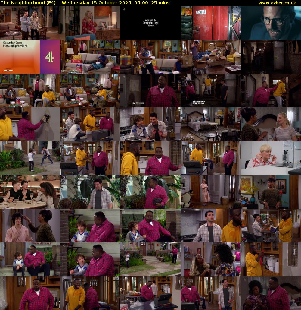 The Neighborhood (E4) Wednesday 15 October 2025 05:00 - 05:25