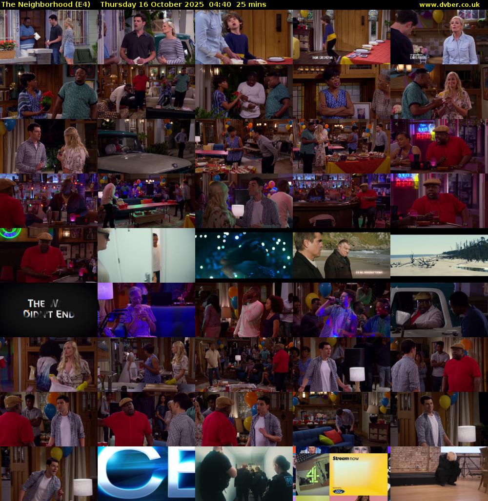 The Neighborhood (E4) Thursday 16 October 2025 04:40 - 05:05
