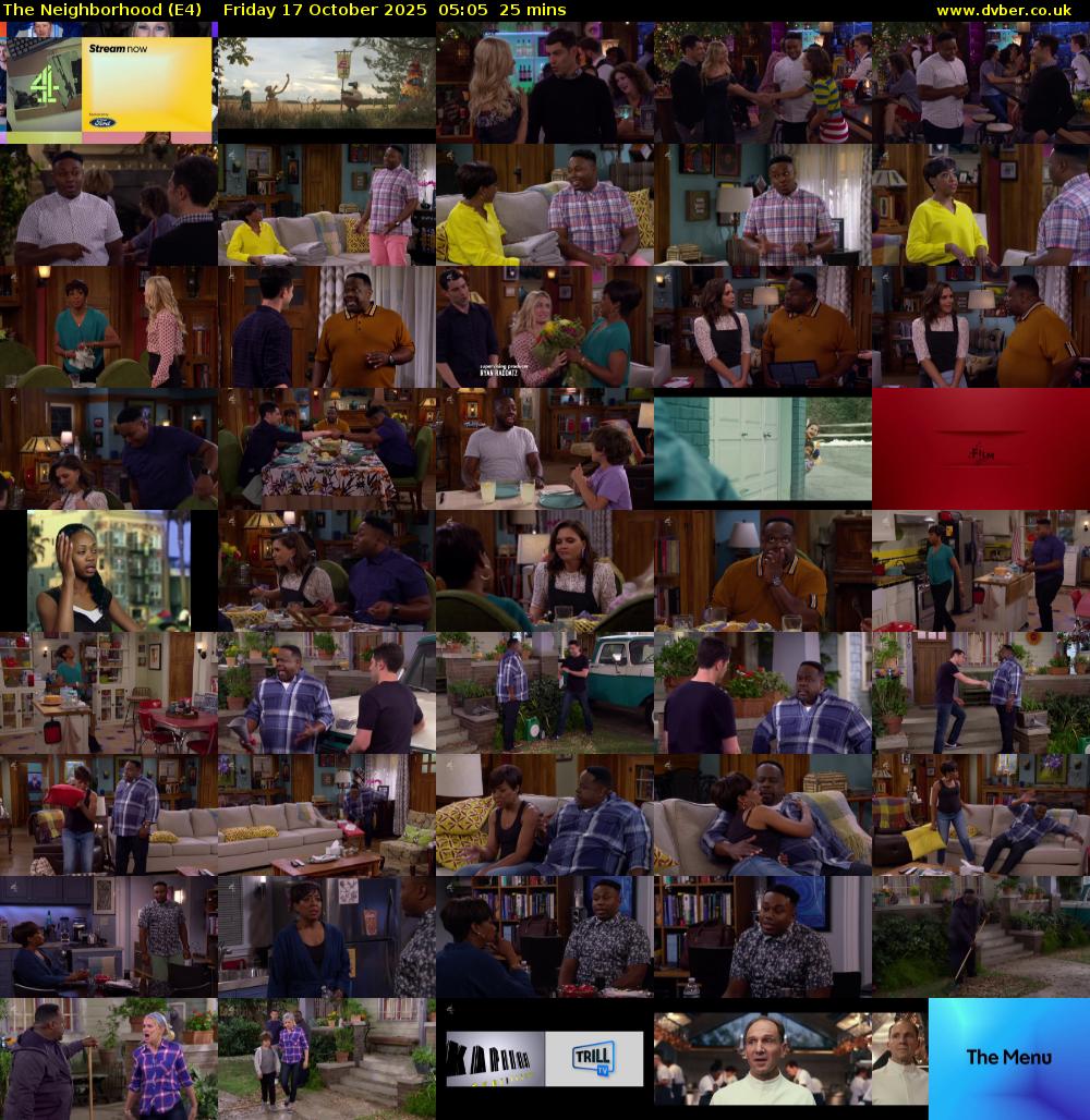 The Neighborhood (E4) Friday 17 October 2025 05:05 - 05:30