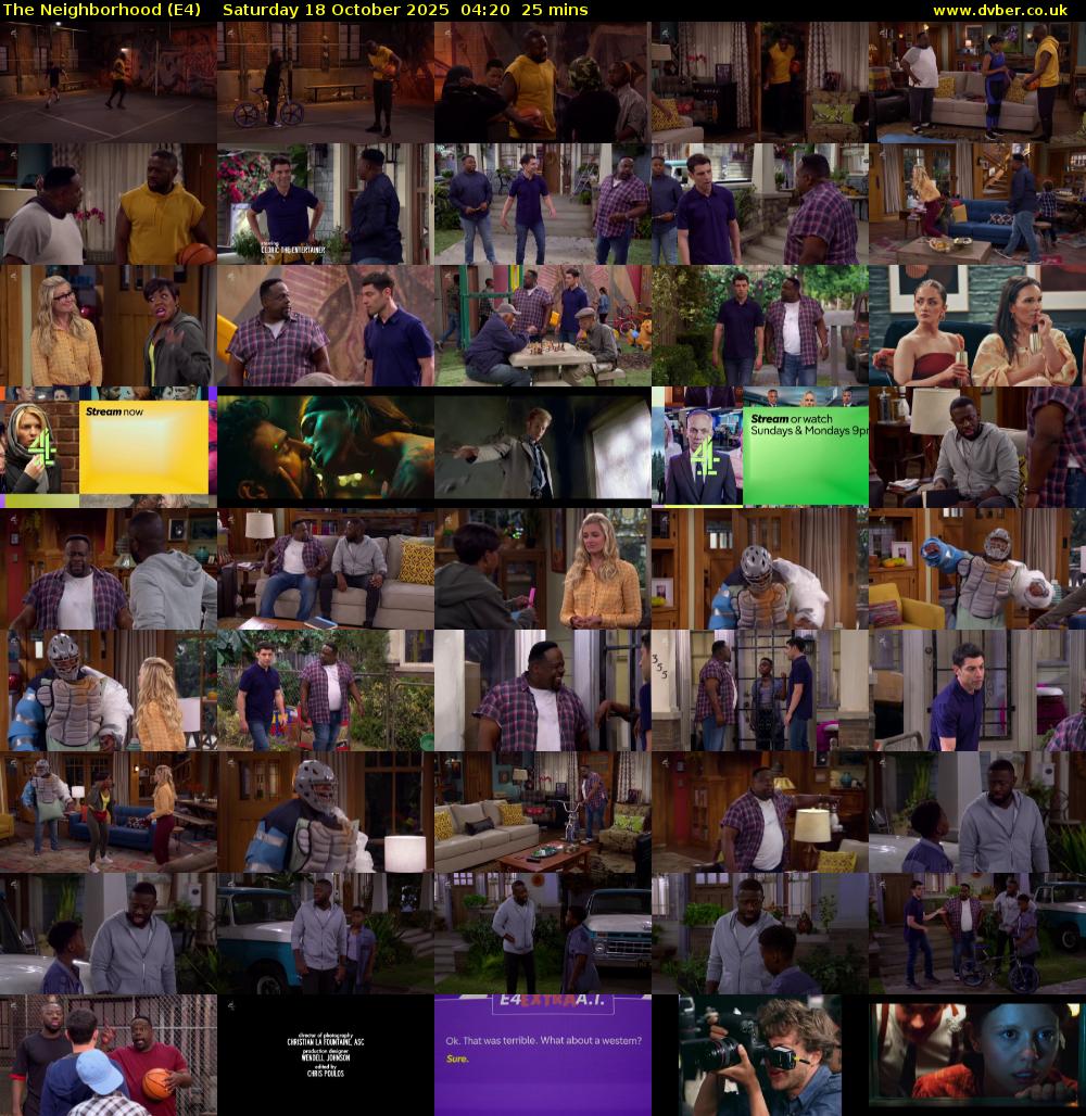 The Neighborhood (E4) Saturday 18 October 2025 04:20 - 04:45