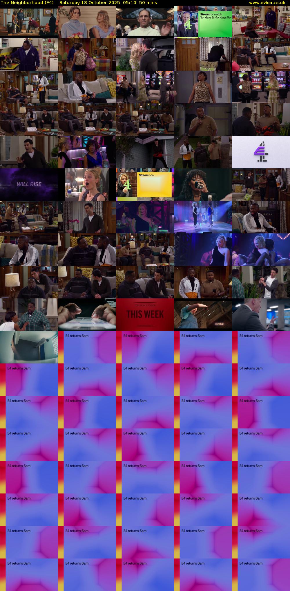 The Neighborhood (E4) Saturday 18 October 2025 05:10 - 06:00