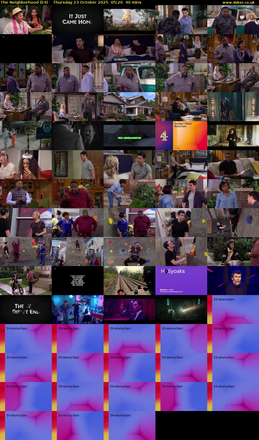 The Neighborhood (E4) Thursday 23 October 2025 05:20 - 06:00