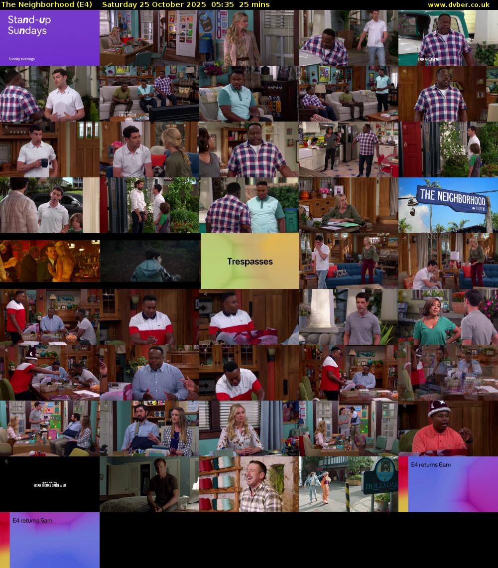 The Neighborhood (E4) Saturday 25 October 2025 05:35 - 06:00