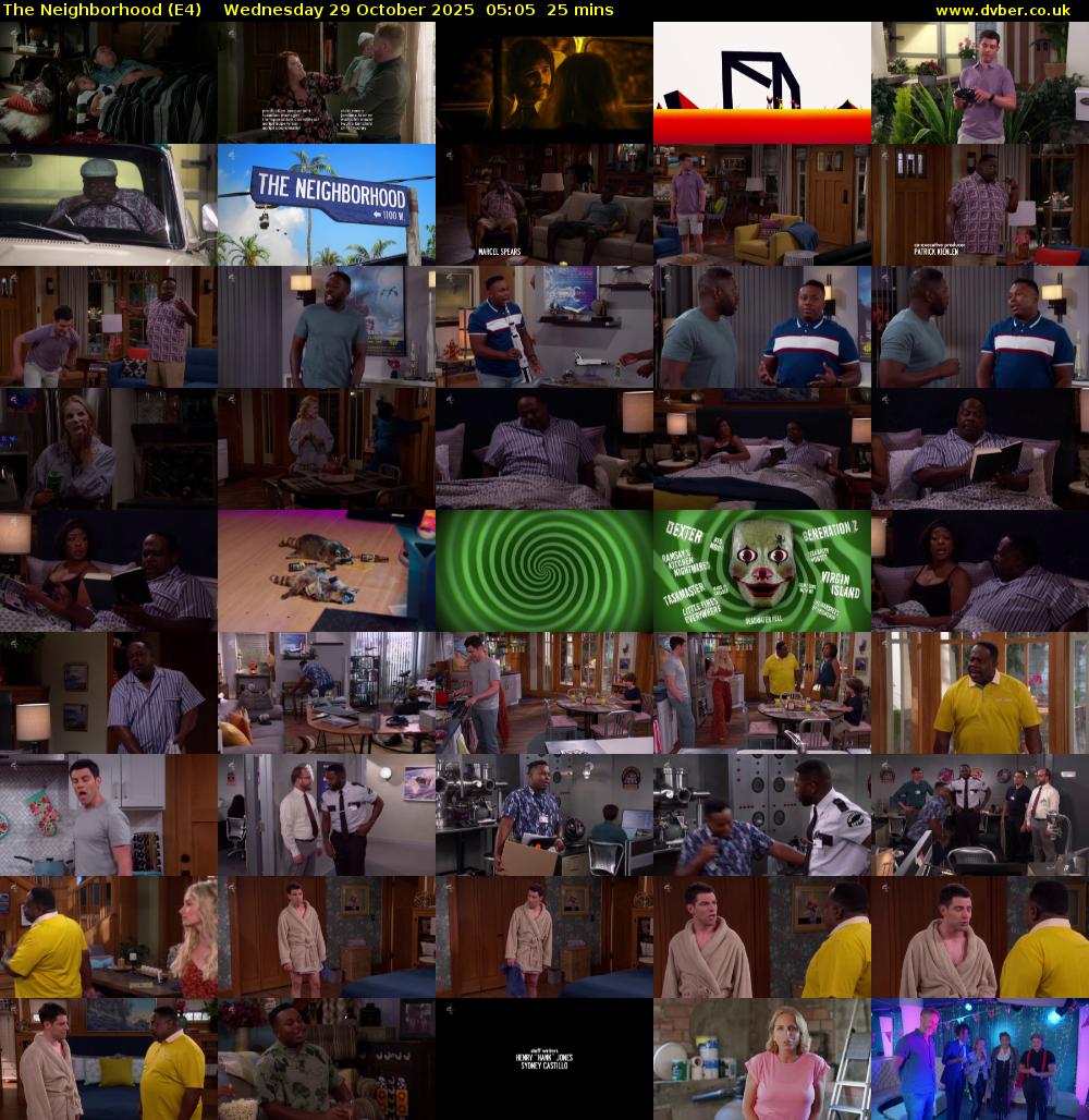 The Neighborhood (E4) Wednesday 29 October 2025 05:05 - 05:30