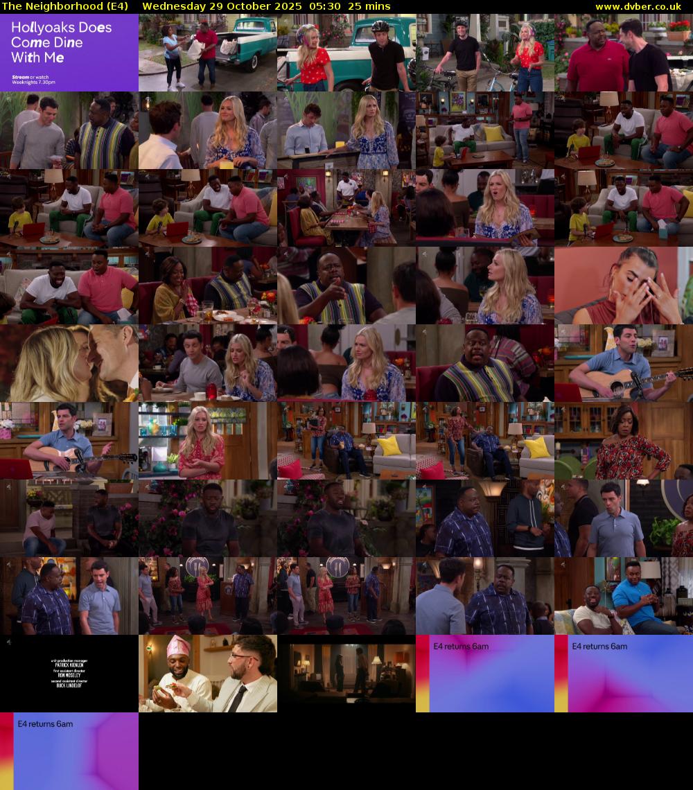 The Neighborhood (E4) Wednesday 29 October 2025 05:30 - 05:55