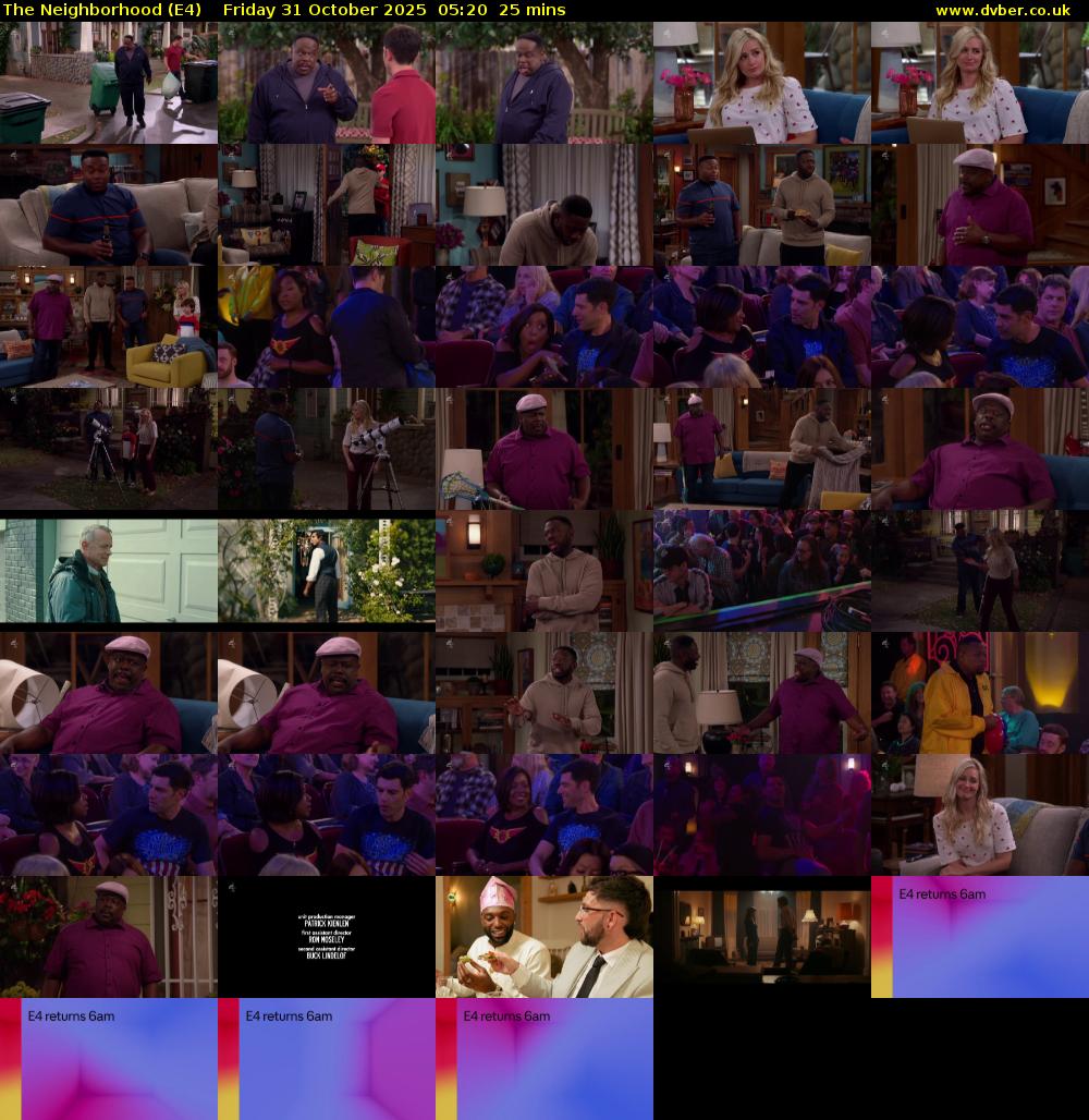 The Neighborhood (E4) Friday 31 October 2025 05:20 - 05:45