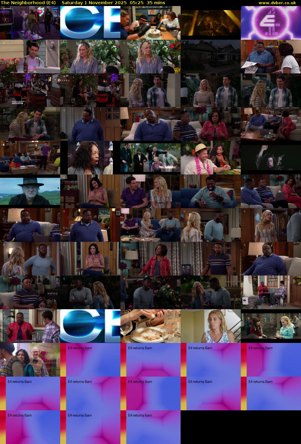 The Neighborhood (E4) Saturday 1 November 2025 05:25 - 06:00