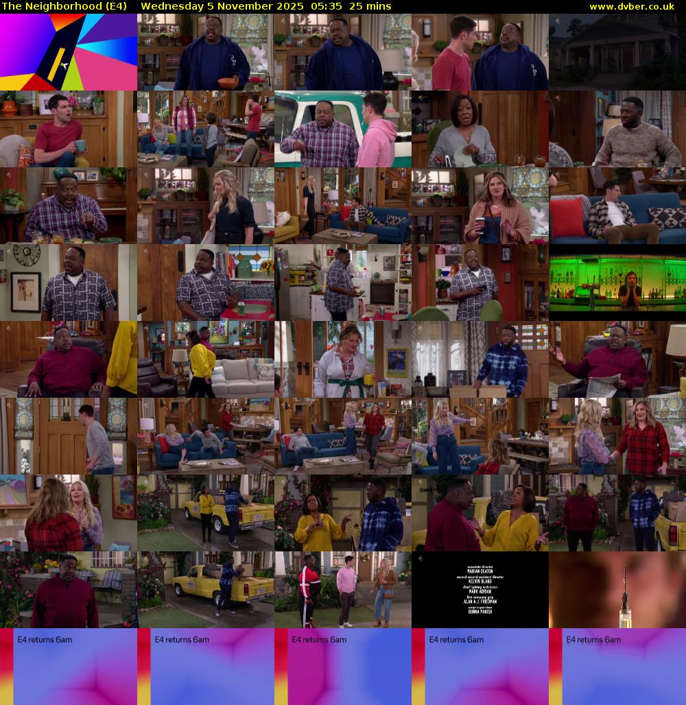 The Neighborhood (E4) Wednesday 5 November 2025 05:35 - 06:00