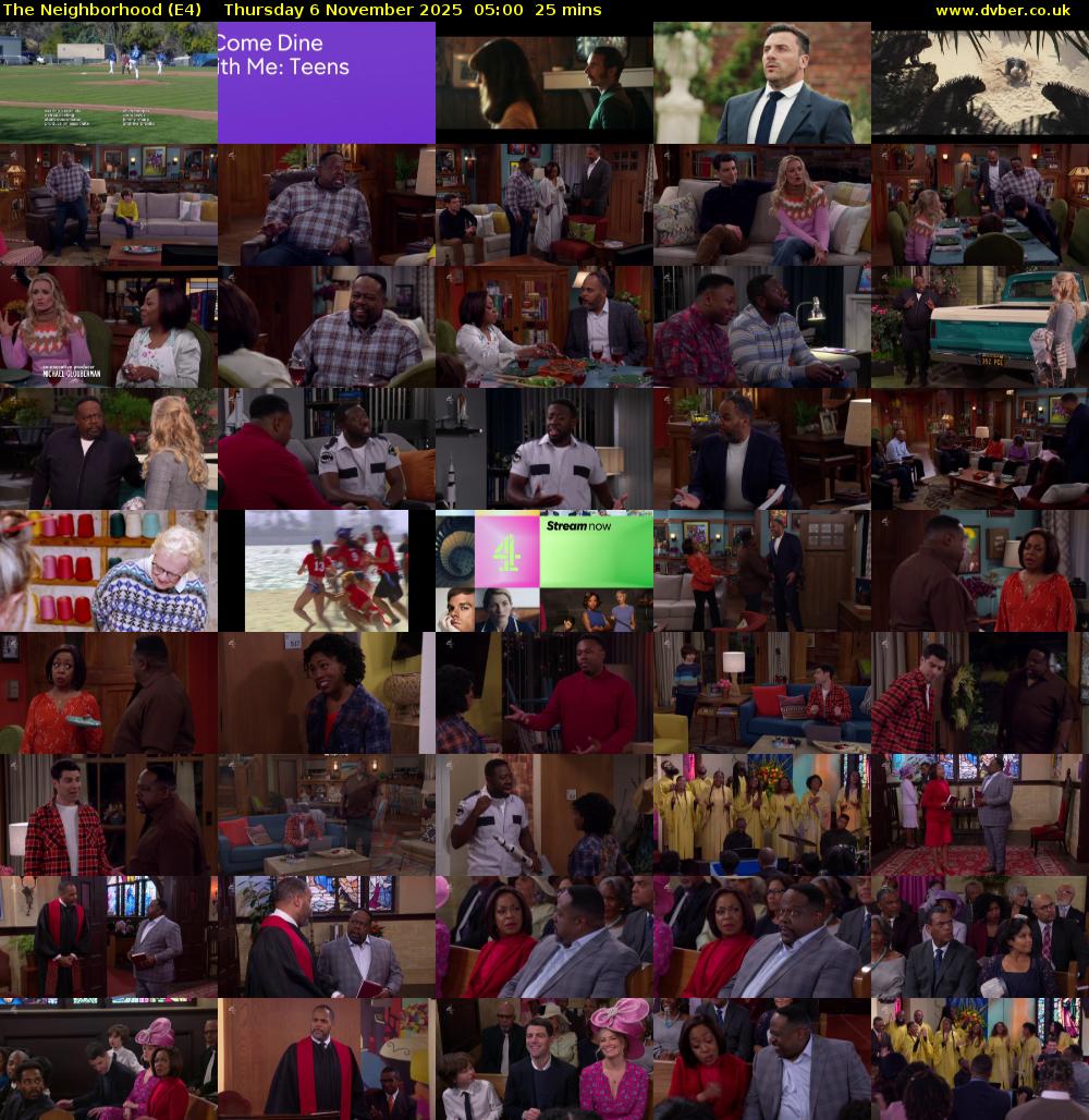 The Neighborhood (E4) Thursday 6 November 2025 05:00 - 05:25