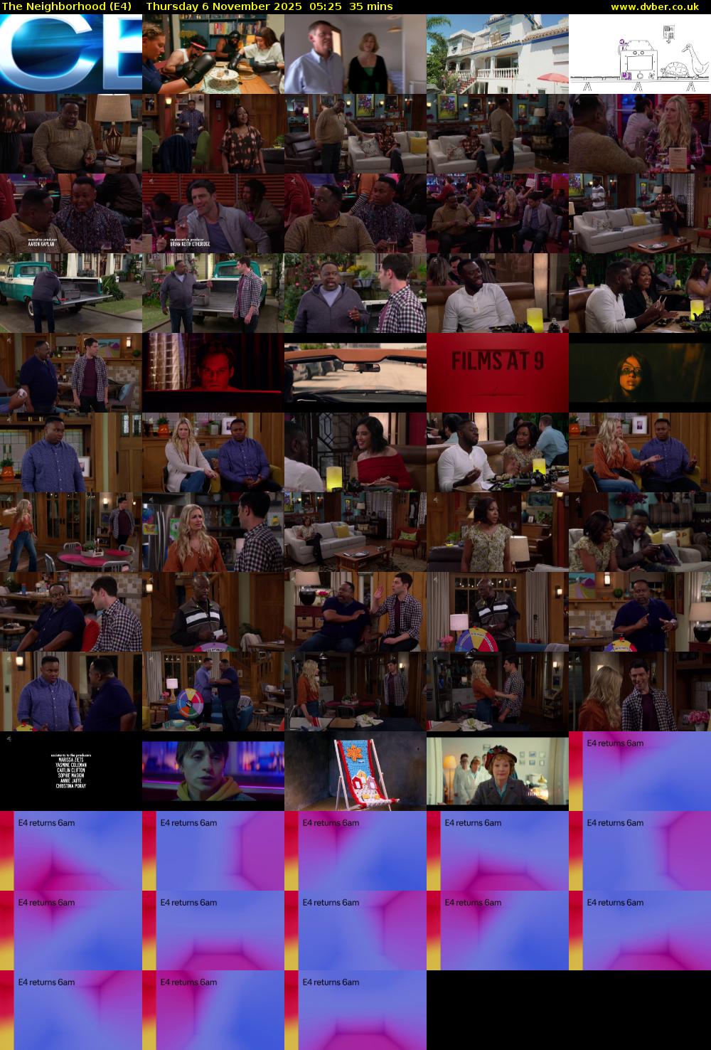 The Neighborhood (E4) Thursday 6 November 2025 05:25 - 06:00