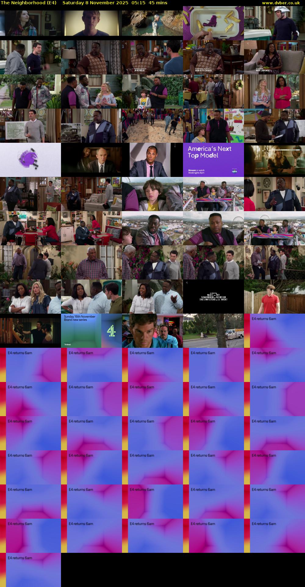 The Neighborhood (E4) Saturday 8 November 2025 05:15 - 06:00