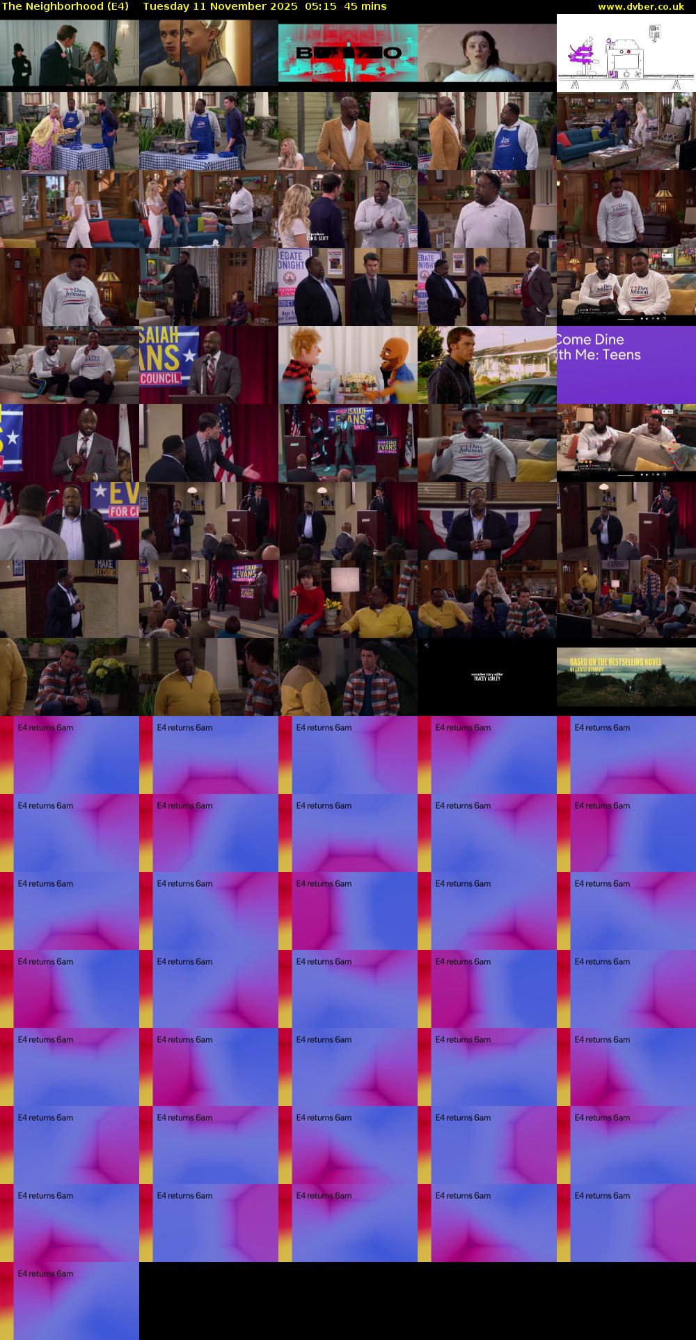The Neighborhood (E4) Tuesday 11 November 2025 05:15 - 06:00