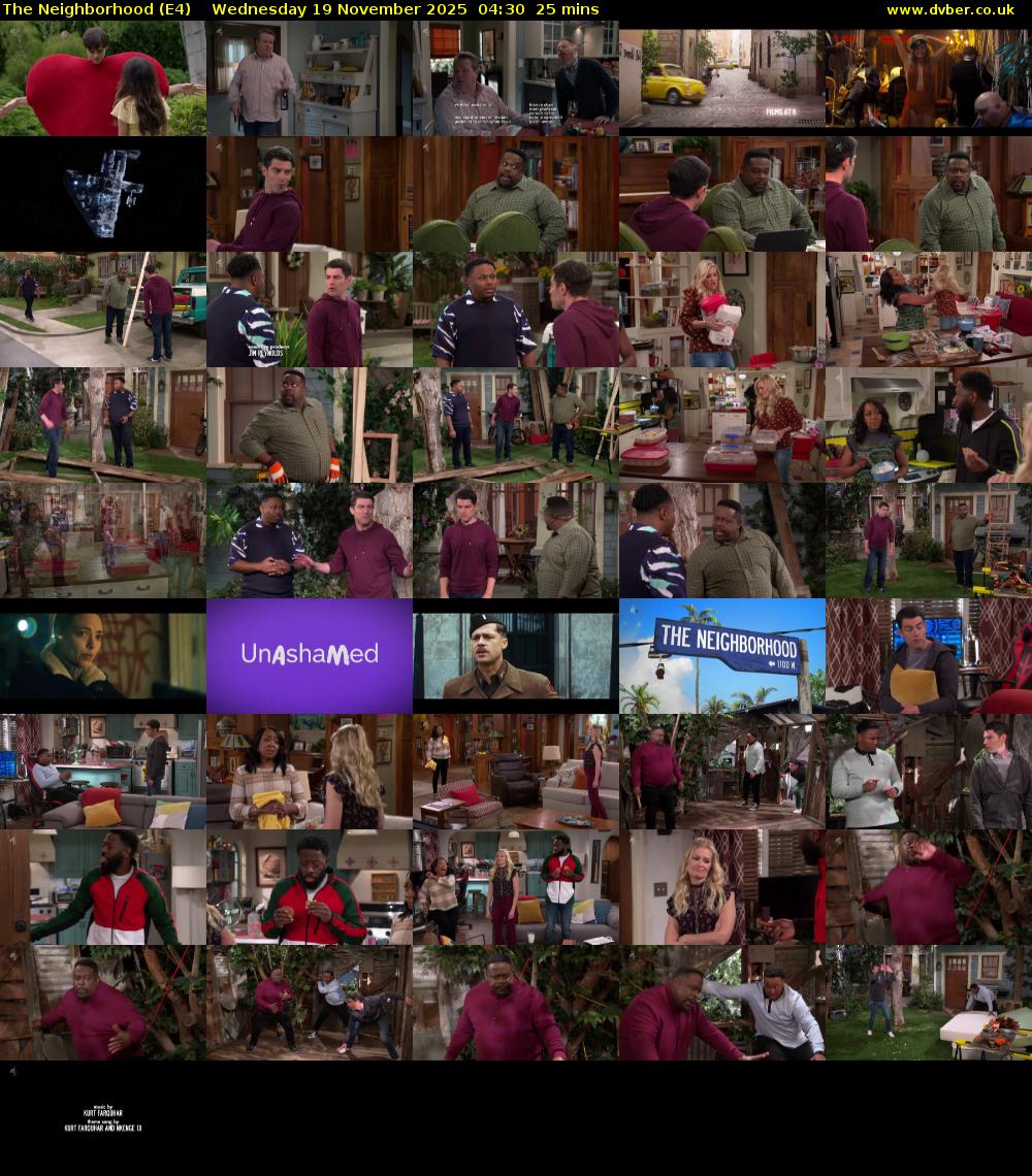 The Neighborhood (E4) Wednesday 19 November 2025 04:30 - 04:55