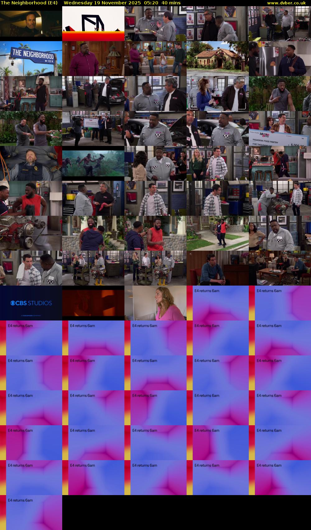 The Neighborhood (E4) Wednesday 19 November 2025 05:20 - 06:00