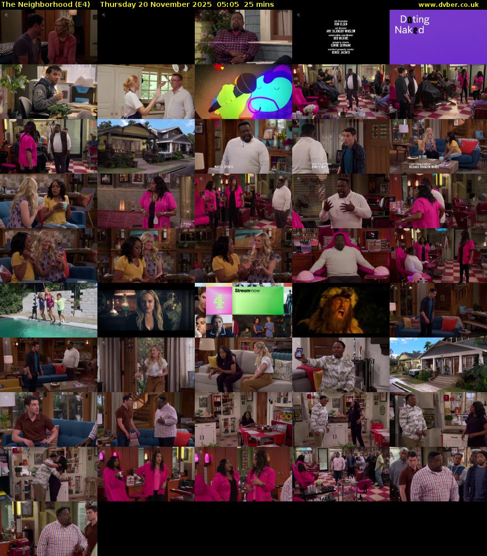 The Neighborhood (E4) Thursday 20 November 2025 05:05 - 05:30