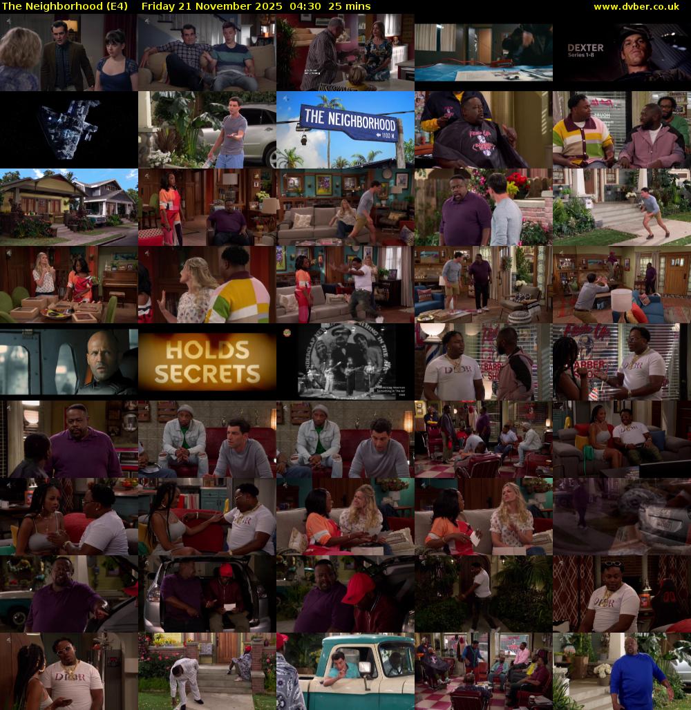 The Neighborhood (E4) Friday 21 November 2025 04:30 - 04:55