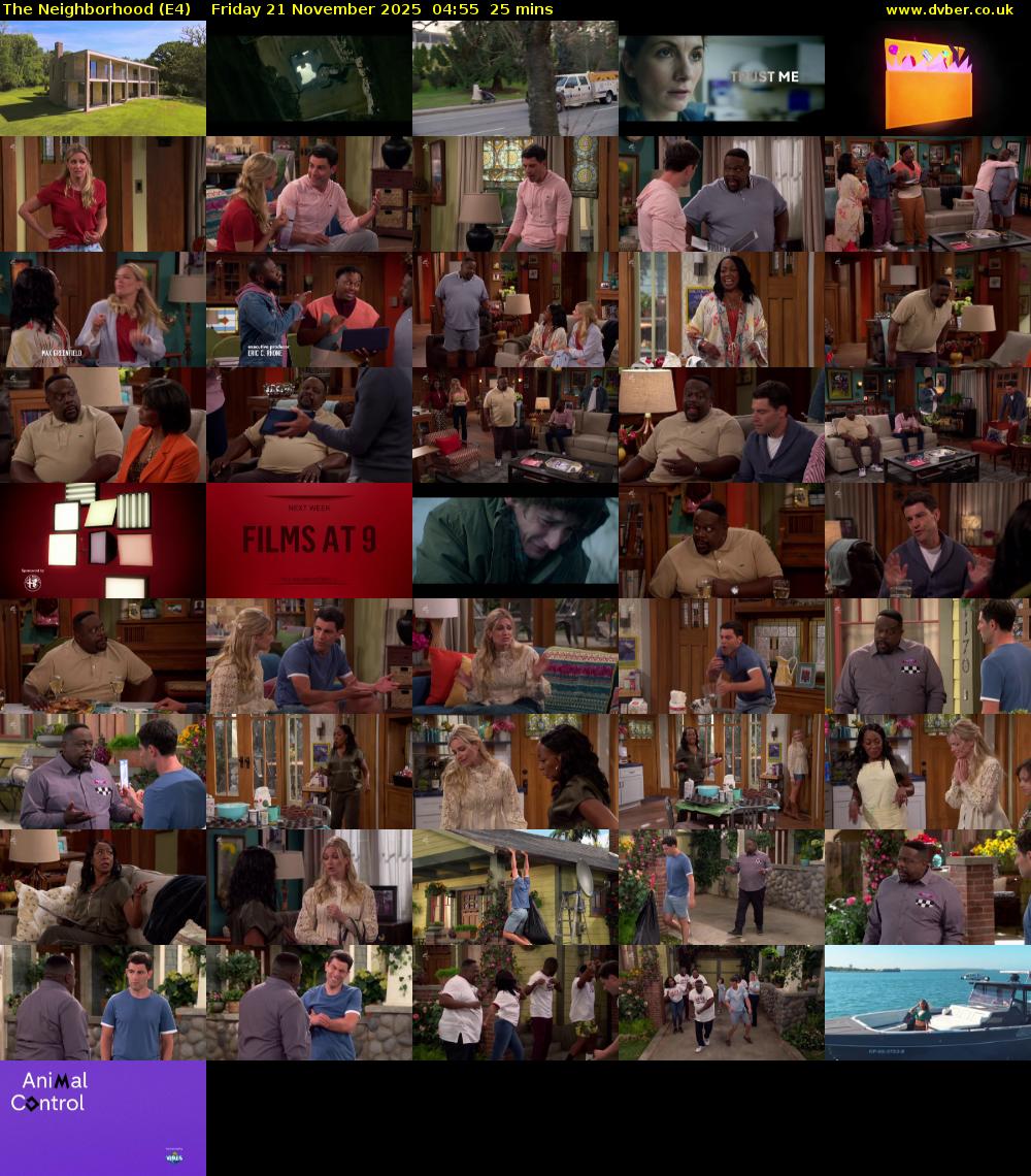 The Neighborhood (E4) Friday 21 November 2025 04:55 - 05:20