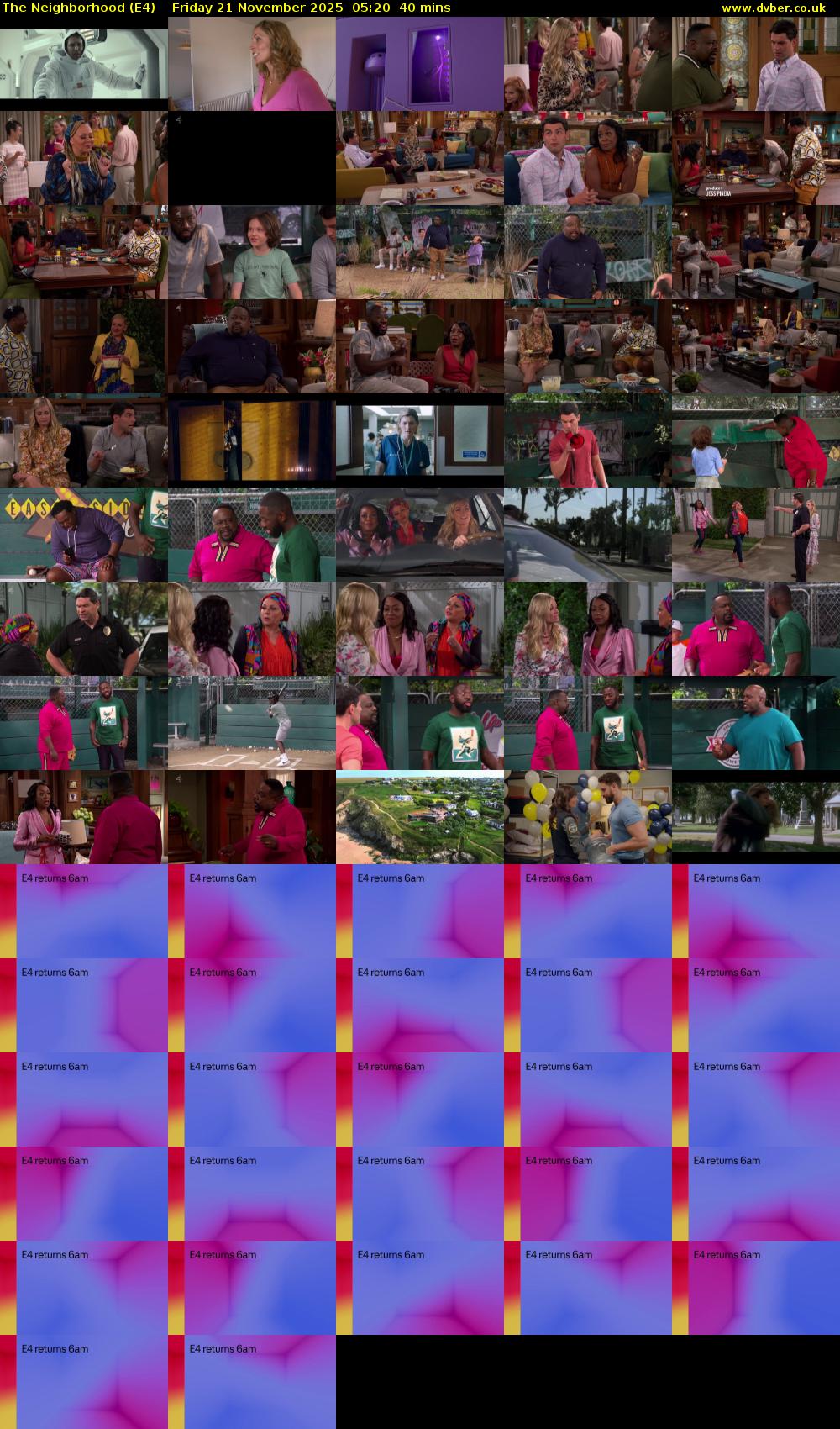 The Neighborhood (E4) Friday 21 November 2025 05:20 - 06:00