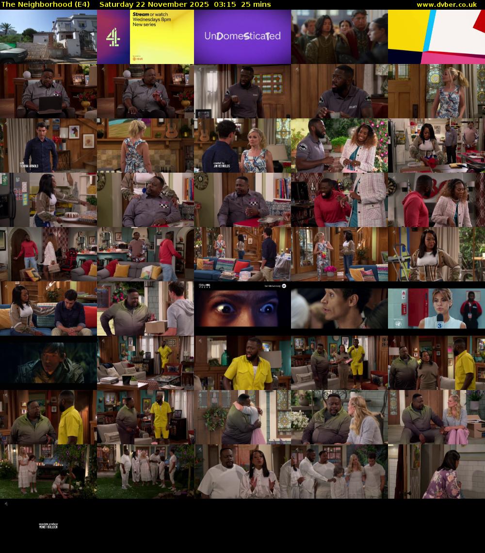 The Neighborhood (E4) Saturday 22 November 2025 03:15 - 03:40