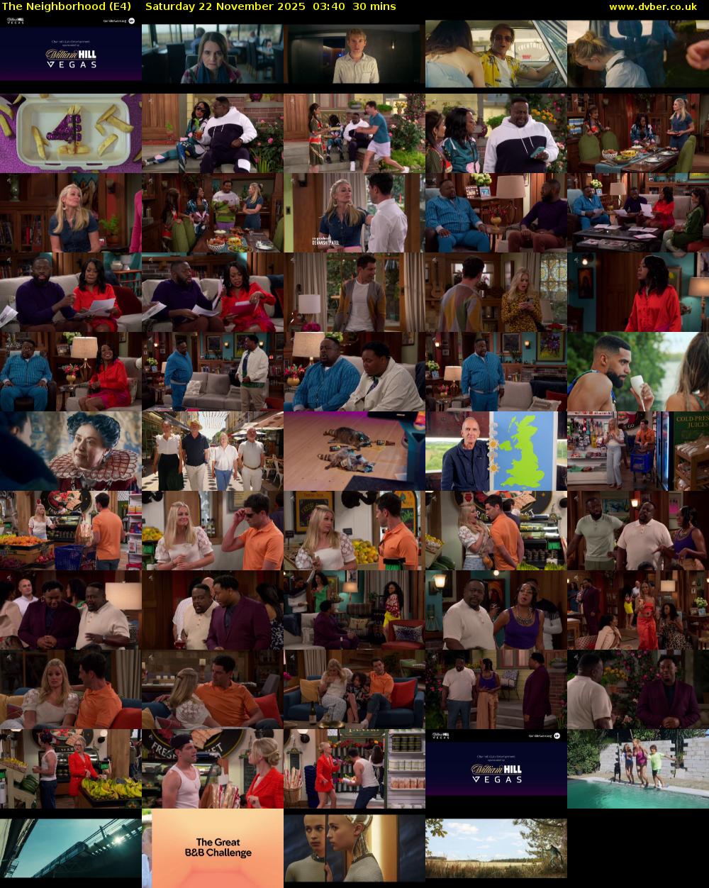The Neighborhood (E4) Saturday 22 November 2025 03:40 - 04:10