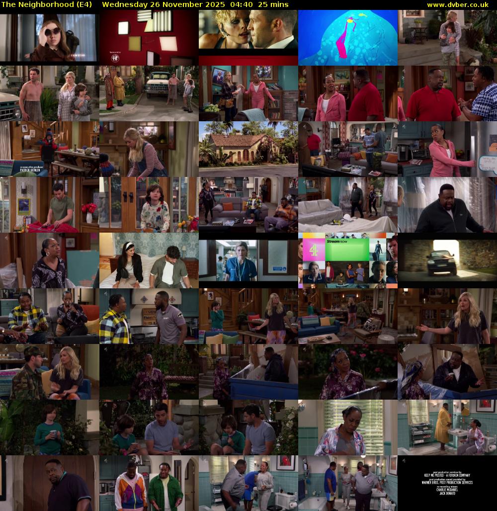 The Neighborhood (E4) Wednesday 26 November 2025 04:40 - 05:05