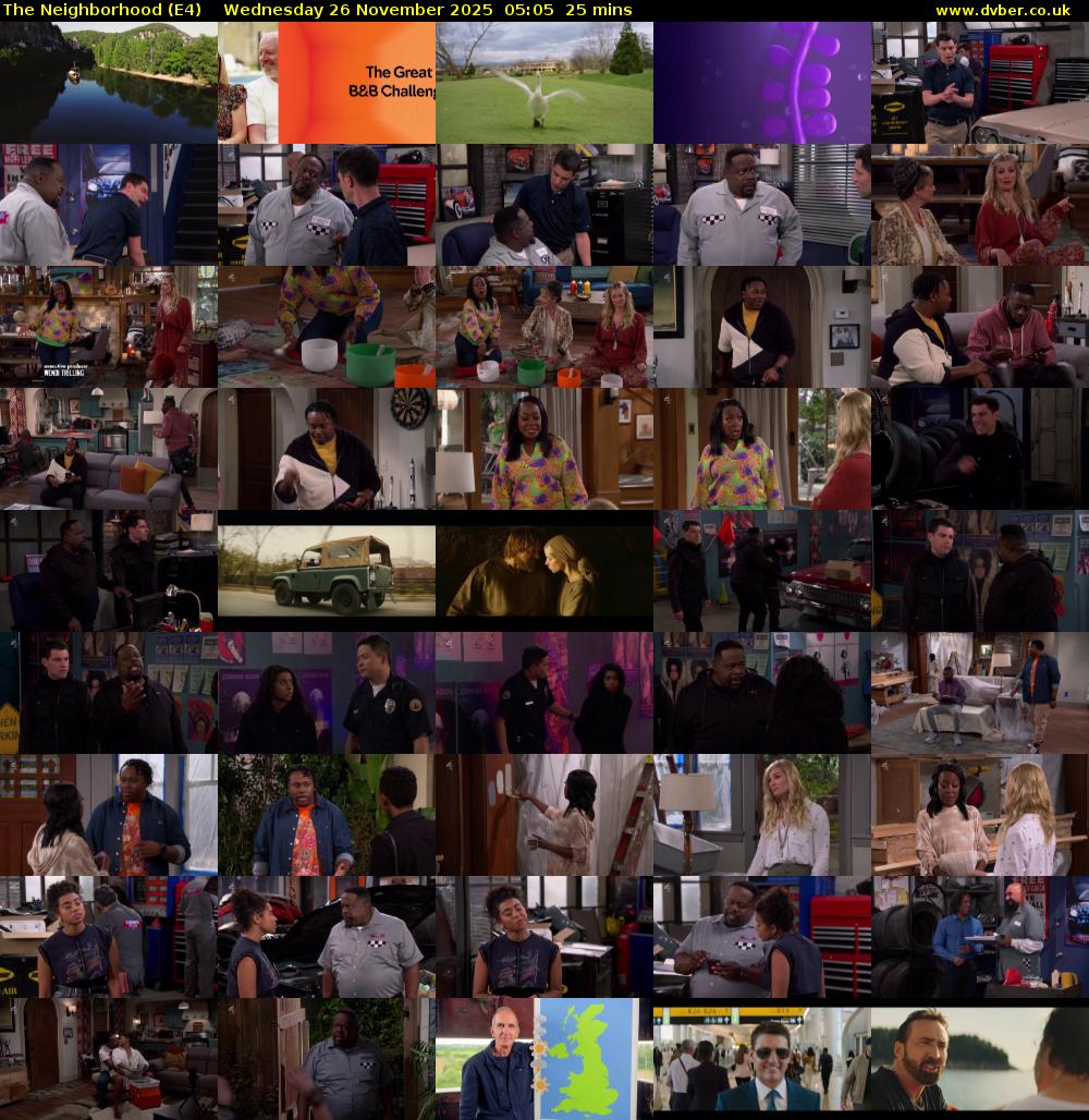 The Neighborhood (E4) Wednesday 26 November 2025 05:05 - 05:30