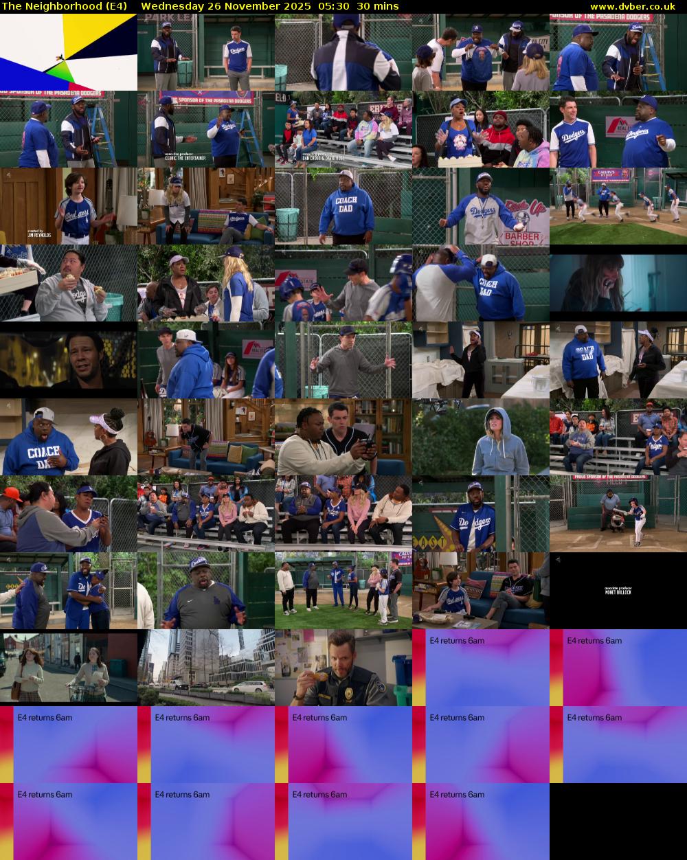 The Neighborhood (E4) Wednesday 26 November 2025 05:30 - 06:00