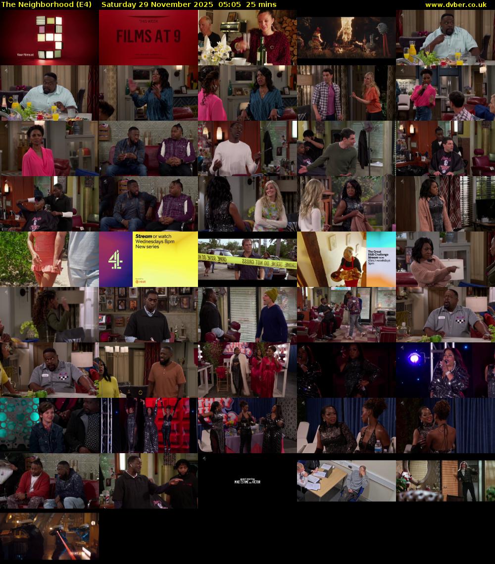 The Neighborhood (E4) Saturday 29 November 2025 05:05 - 05:30